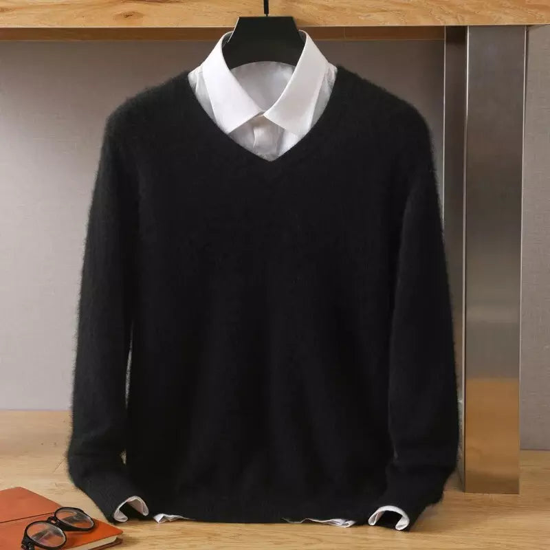 VelvetTouch Classic Men's Cashmere Sweater – Veleston